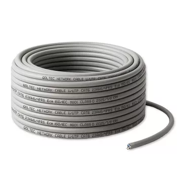 Tinklo jungiamasis laidas QOLTEC Cat6 UTP varinis, 25 m, pilkas