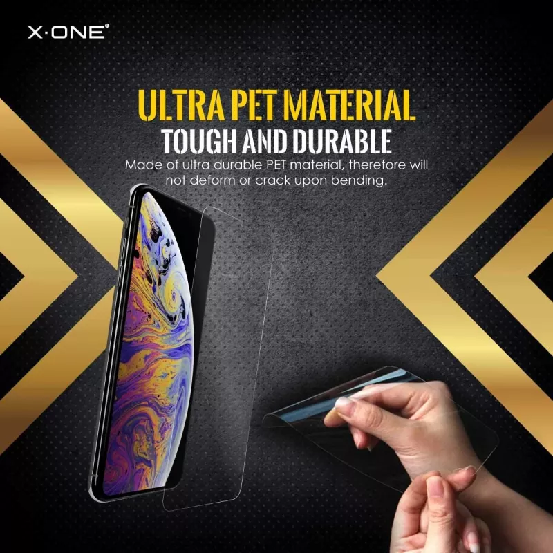 Apsauginė plėvelė Shock Eliminator X-ONE, skirta iPhone 7 Plus – juoda