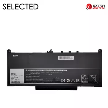 Extra Digital NB441730 baterija nešiojamam kompiuteriui Dell J60J5, 7200 mAh, 53 Wh, 7.4 V