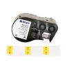 Brady M4-91-427-YL savaime laminuojantis vinilas, geltona/skaidri, 25,40 x 12,70(38,10) mm, nuolatinis, kabelio skersmeniui 4,00–8,10 mm (180 vnt.)
