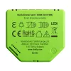 Įmontuojamas reguliatorius Shelly Dimmer Gen3 – LED max 150W, Halogen max 200W, 220–240V, belaidis, juoda/laimo