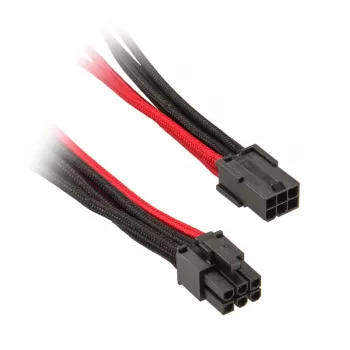 SilverStone 6-Pin-PCIe į 6-Pin-PCIe laidas 250mm - juoda/raudona