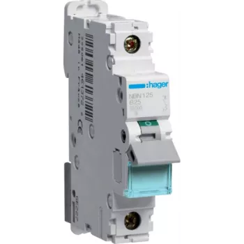 Hager NBN125 vienpolis automatinis jungiklis 25A 1P
