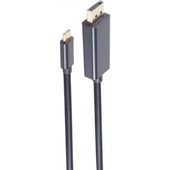 shiverpeaks BS10-62025 DisplayPort kabelis 1 m USB Type-C juodas (BS10-62025)