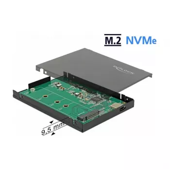 SSD korpusas DeLOCK 42609 Juodas M.2