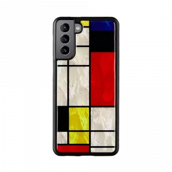 Apsauginis dėklas iKins Modrian Black, skirtas Samsung Galaxy S21+