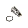 DimasTech vandalizmui atsparus mygtukas 19 mm Silverline Dot RGB PD210
