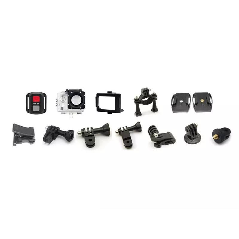Easypix GoXtreme Enduro Black - Veiksmo kamera - tvirtinama - 4K / 30 kadrų per sekundę - 8 MP - Wi-Fi - atspari vandeniui iki 30 m - Juoda