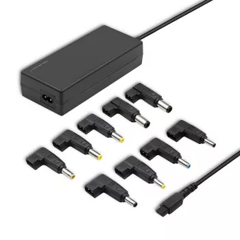 Automatinis universalus maitinimo adapteris Qoltec 50012 90W | 9 kištukų rinkinys | maitinimo laidas