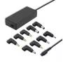 Automatinis universalus maitinimo adapteris Qoltec 50012 90W | 9 kištukų rinkinys | maitinimo laidas