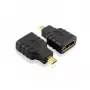 Techly IADAP-HDMI-MD adapteris Micro HDMI D į HDMI (moteriška) juodas