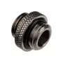 Adapteris Alphacool G1/4 AG į G1/4 AG, metalinis kampinis jungimas, juodas