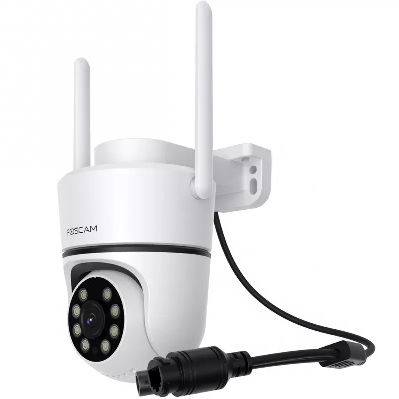 Foscam PD5 5 MP belaidė Wi-Fi stebėjimo kamera, baltos spalvos
