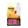 3M Post-it Index rožinė, siaura, 50 lipnių juostelių, 25,4 x 43,2 mm, vienkartiniame dozatoriuje (I680-21)