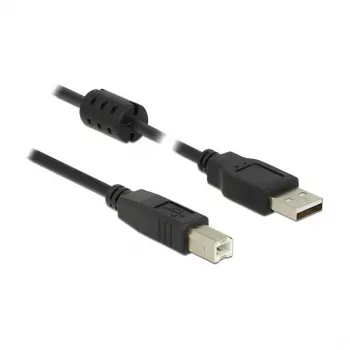 USB laidas DeLOCK 84896 USB 2.0 1.5 m USB A USB B juodas