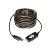 Tripp Lite by Eaton 10 m USB 2.0 Hi-Speed aktyvus kartotuvas – ilginimo kabelis USB-A (M) / USB-A (F)