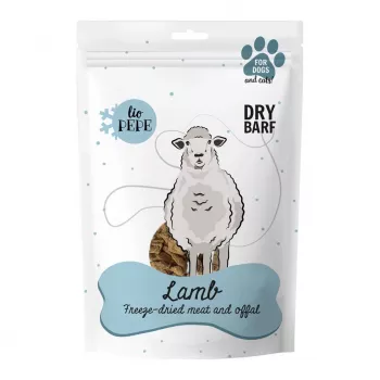 Lio džiovinti ėrienos skanėstai šunims PAKA ZWIERZAKA Lio Pepe Lamb XL 90 g