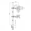 Maclean MC-967 Dvigubas vertikalus monitorių laikiklis ant stalo, VESA 100x100, 13-27 inch, 2x 9 kg, miltelinis dažymas, pakreipiamas, sukamas, reguliuojamas