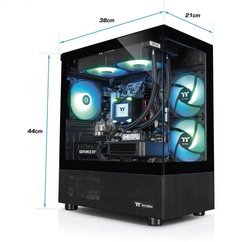 FTW V170A 5070 Elite Black, žaidimų kompiuteris juodas/permatomas, Windows 11 Home