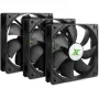 INTER-TECH 88887289 120mm korpuso ventiliatoriai 3 vnt. juodi