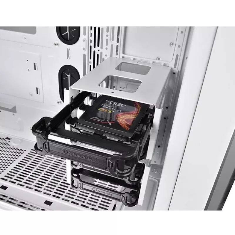 Case View 71 Riing grūdinto stiklo E-ATX pilnas bokštas - Snow Edition