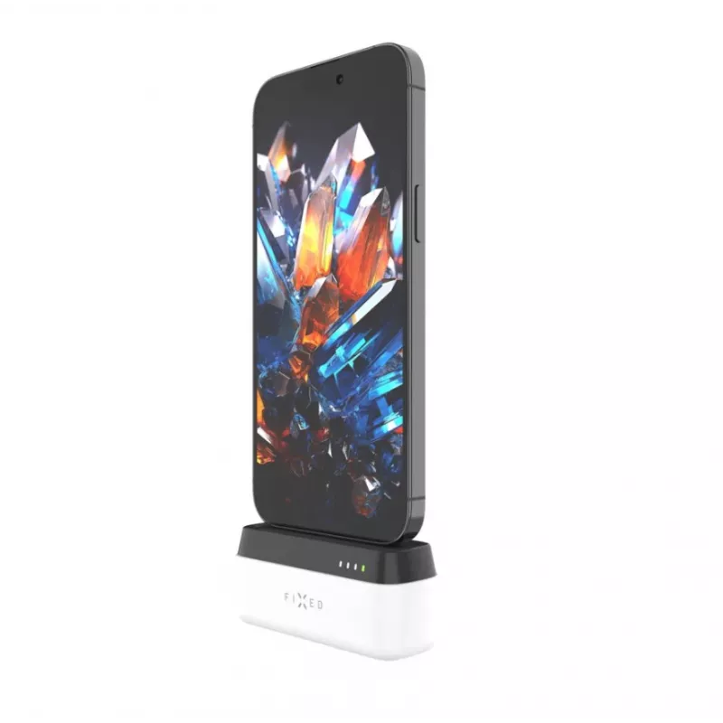 Nešiojamas powerbank FIXED FIXZEN-5PL-WH, 5000 mAh, USB-C išėjimas 5V/3A, 9V/2,22A, 12V/1,67A, baltas