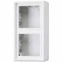 Paviršinis jungiklio/kištukinio lizdo dangtelis JUNG LS 582 A WW — baltas, duroplastas, 81×47×152 mm