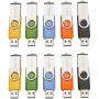 Intenso Basic Line USB atmintinė 4 GB, USB Type-A 2.0, 10 vienetų rinkinys, įvairiaspalvė