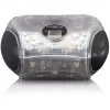 Nešiojamas radijo CD grotuvas Lenco SCD-24TR – FM, 4W, LCD, teleskopinė antena, AC/DC, 6×C baterijos