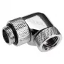 Alphacool Eiszapfen Connector Series – Kampinis montavimo adapteris skysčio aušinimo sistemai – sidabras-nikelis