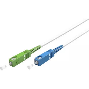 Goobay 59619 Skaidulinis optinis kabelis 2 m SC/UPC SC/APC FTTH OS2 Baltas (59619)