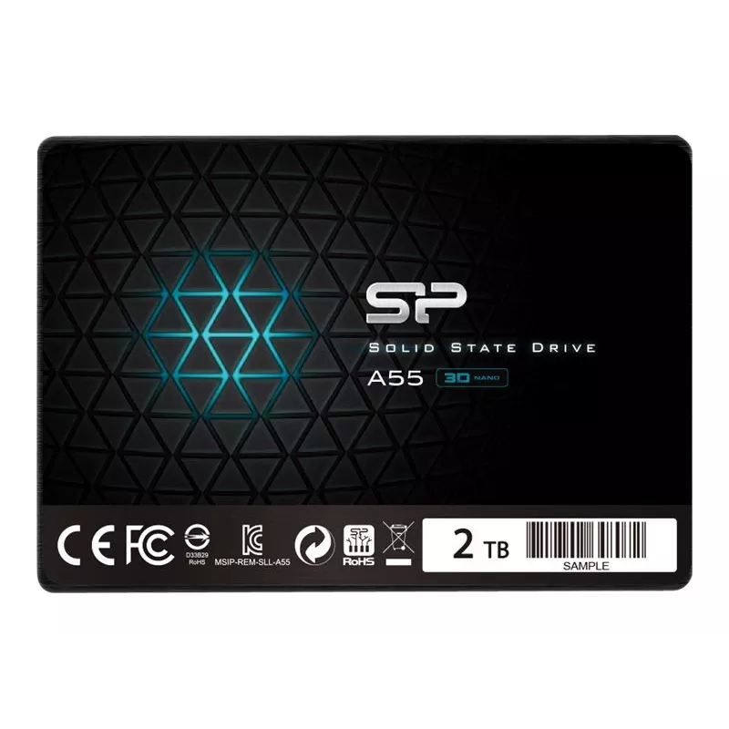 2,5 colio SATA III SSD Silicon Power Ace A55 — 2 TB, 560/530 MB/s, 3D NAND