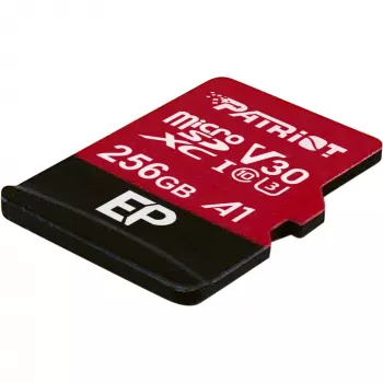 MicroSDXC atminties kortelė PATRIOT PEF256GEP31MCX 256 GB Class 10 U3 V30 Skaitymas 100 MB/s Rašymas 80 MB/s su SD adapteriu