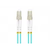 Skaidulinis optinis kabelis LANBERG FO-LULU-MD31-0010-TQ 1 m OM3 LC–LC Aqua