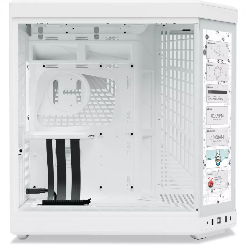 HYTE Y70 Touch Infinite, Tower-Enclosure White, 2x grūdintas stiklas