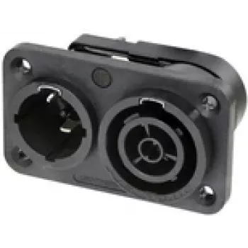 Neutrik NAC3PX-TOP - Kištukas, CuSn0.2, juodas, varis, poliamidas, nerūdijantis plienas, varis, vario lydinys, 2,5 mm²