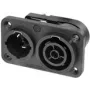 Neutrik NAC3PX-TOP - Kištukas, CuSn0.2, juodas, varis, poliamidas, nerūdijantis plienas, varis, vario lydinys, 2,5 mm²