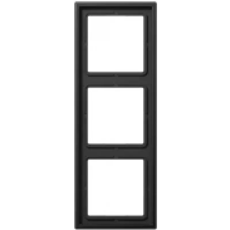 Aliumininė įleidžiama dengiamoji plokštė JUNG AL 2983 D, juoda, 81×223 mm
