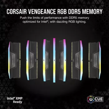 DIMM 48 GB DDR5-6400 (2x 24 GB) Dual-Kit (schwarz, CMK48GX5M2B6400C36, Vengeance, INTEL XMP)