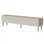 TV spintelė Cama Meble FELLINI 200x40x52 cm, kašmyro rėmas, aliejumi apdorotas ąžuolo viršus