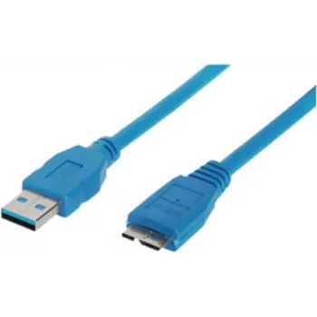 USB laidas ShiverPeaks BS77195 5m USB 3.2 Gen 1 Micro-USB B mėlynas