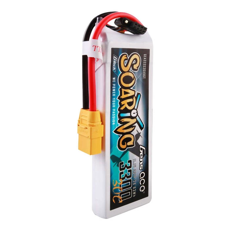 Gens Ace G-Tech Soaring 3300mAh 11.1V 30C 3S1P LiPo akumuliatorius su XT90 jungtimi