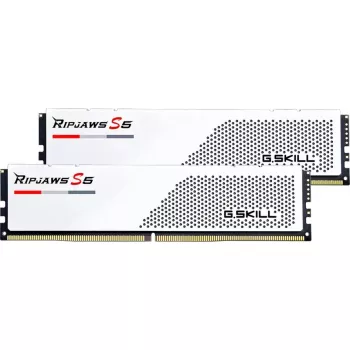DIMM 32 GB DDR5-6000, Arbeitsspeicher weiß, F5-6000J2836G16GX2-RS5W, Ripjaws S5, INTEL XMP