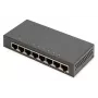 Nevaldomas komutatorius Digitus 8 prievadų Gigabit Ethernet 10/100/1000 Metalinis korpusas