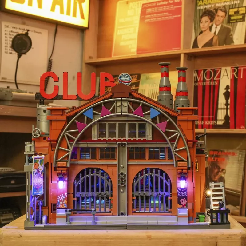 Statybinis žaislas „Muzikos namų fabrikas“ – LUMIBRICKS