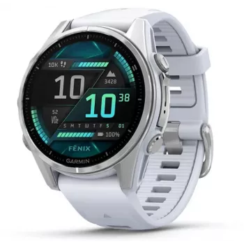 Garmin Fenix 8 43 mm AMOLED 1,3 colio išmanusis laikrodis sidabrinis