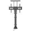 Maclean MC-866 elektrinis televizoriaus pakeliamasis laikiklis 37-65 colių (94-165,1 cm), nuotolinis valdymas, VESA iki 600×400, apkrova iki 50 kg, juodas