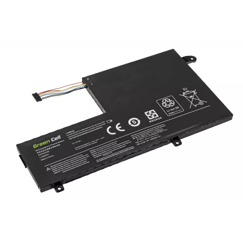 Green Cell LE124 baterija, skirta Lenovo Yoga 500-14IBD, 500-14ISK, 500-15IBD, 500-15ISK, 3500 mAh