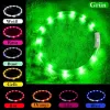 LED antkaklis Anicoll Green šunims ir katėms modelis įkraunamas apšvietimas