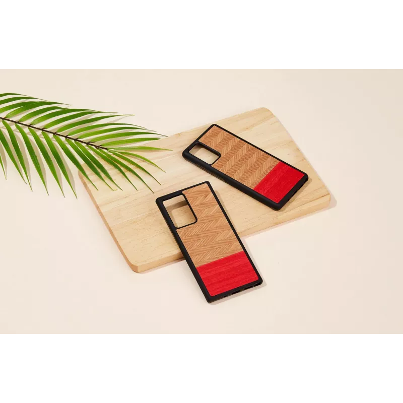 Man ir Wood apsauginis dėklas Samsung Galaxy Note 20 Ultra silkė azalija juoda